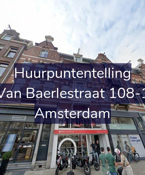 Foto gevel Huurpuntentelling voor Van Baerlestraat 108-1, Amsterdam