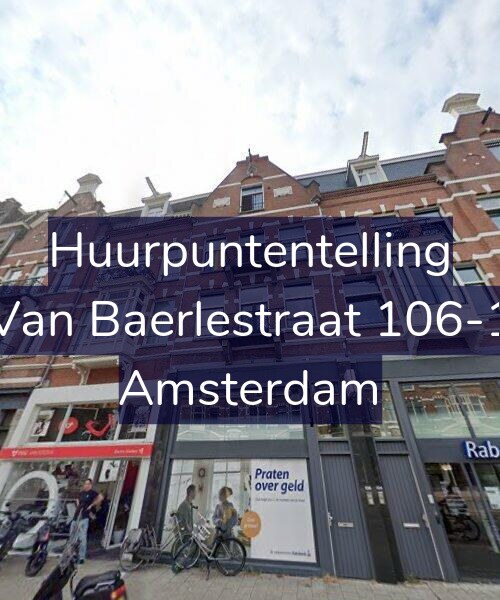 Foto gevel Huurpuntentelling voor Van Baerlestraat 106-1, Amsterdam