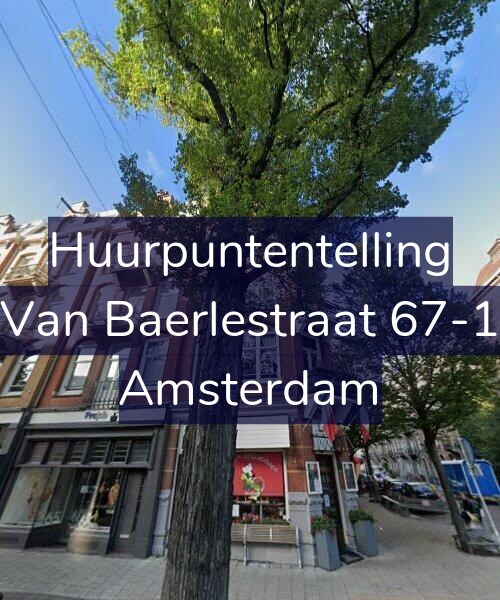 Foto gevel Huurpuntentelling voor Van Baerlestraat 67-1, Amsterdam