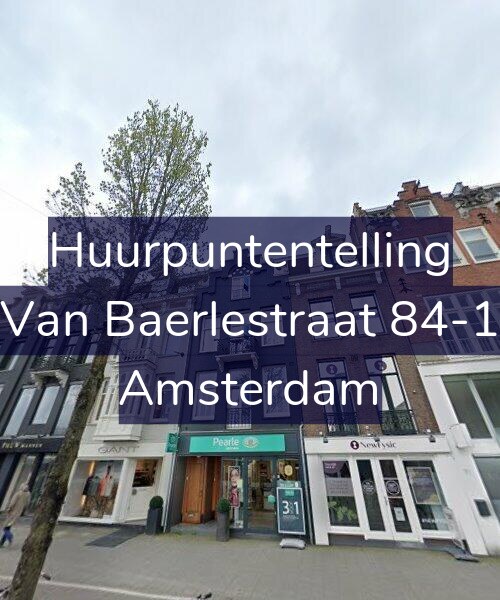 Foto gevel Huurpuntentelling voor Van Baerlestraat 84-1, Amsterdam