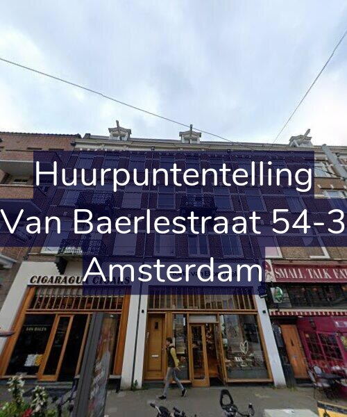 Foto gevel Huurpuntentelling voor Van Baerlestraat 54-3, Amsterdam