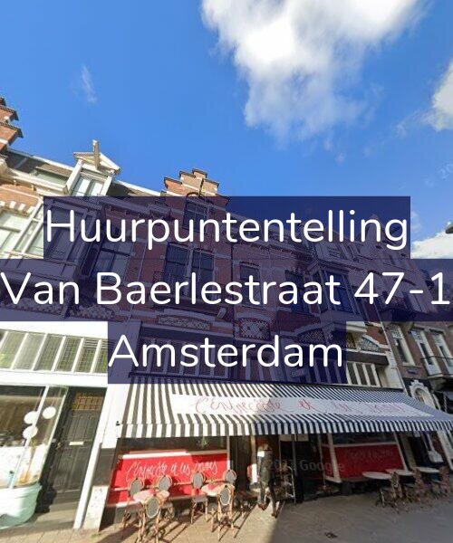 Foto gevel Huurpuntentelling voor Van Baerlestraat 47-1, Amsterdam