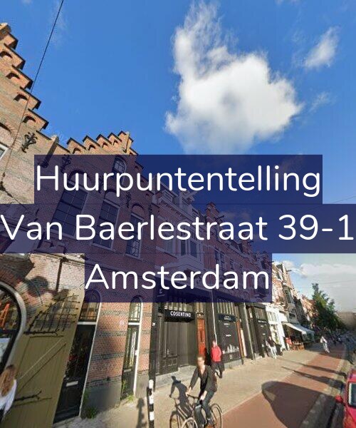 Foto gevel Huurpuntentelling voor Van Baerlestraat 39-1, Amsterdam
