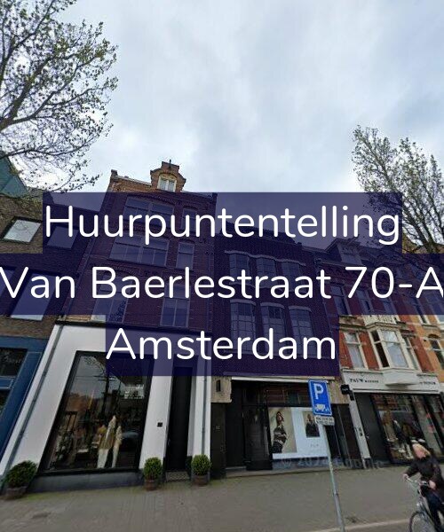 Foto gevel Huurpuntentelling voor Van Baerlestraat 70-A, Amsterdam