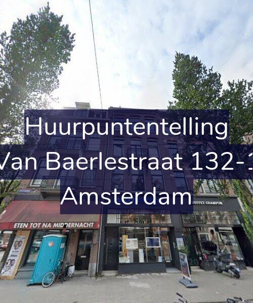 Foto gevel Huurpuntentelling voor Van Baerlestraat 132-1, Amsterdam