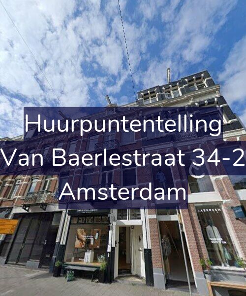 Foto gevel Huurpuntentelling voor Van Baerlestraat 34-2, Amsterdam