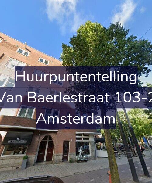 Foto gevel Huurpuntentelling voor Van Baerlestraat 103-2, Amsterdam
