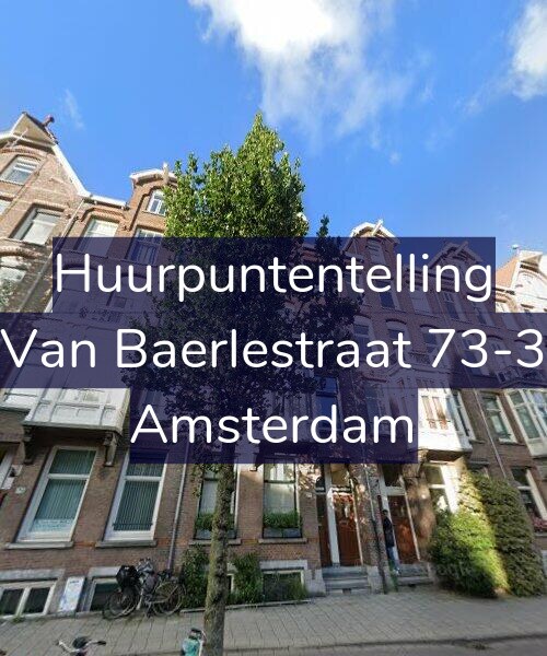 Foto gevel Huurpuntentelling voor Van Baerlestraat 73-3, Amsterdam