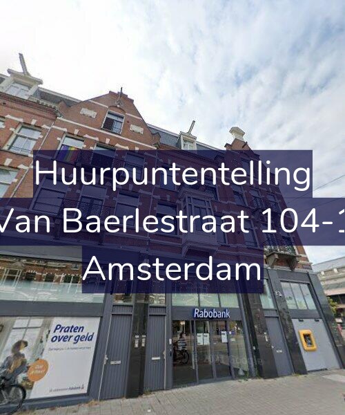 Foto gevel Huurpuntentelling voor Van Baerlestraat 104-1, Amsterdam