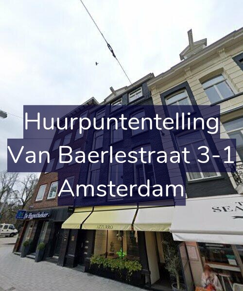 Foto gevel Huurpuntentelling voor Van Baerlestraat 3-1, Amsterdam
