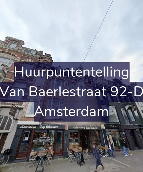 Foto gevel Huurpuntentelling voor Van Baerlestraat 92-D, Amsterdam