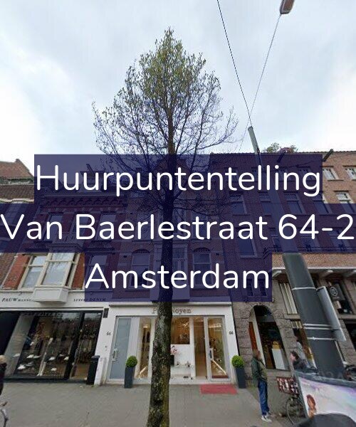 Foto gevel Huurpuntentelling voor Van Baerlestraat 64-2, Amsterdam