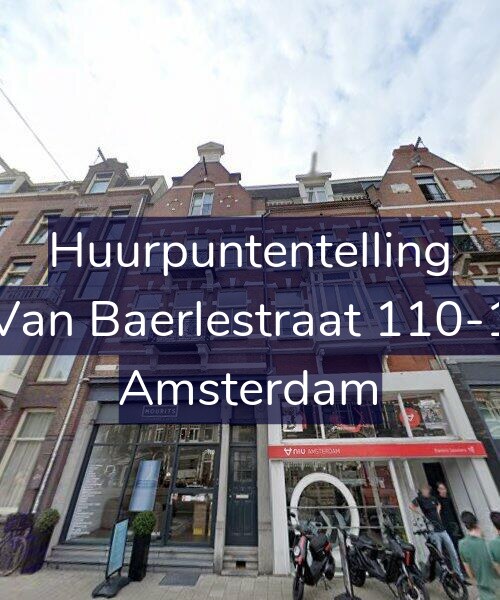 Foto gevel Huurpuntentelling voor Van Baerlestraat 110-1, Amsterdam