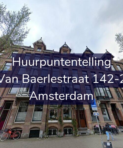 Foto gevel Huurpuntentelling voor Van Baerlestraat 142-2, Amsterdam