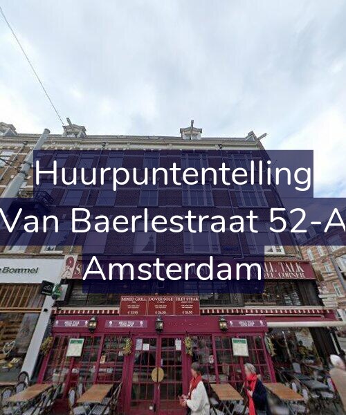 Foto gevel Huurpuntentelling voor Van Baerlestraat 52-A, Amsterdam