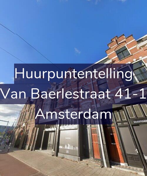 Foto gevel Huurpuntentelling voor Van Baerlestraat 41-1, Amsterdam