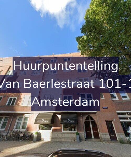 Foto gevel Huurpuntentelling voor Van Baerlestraat 101-1, Amsterdam