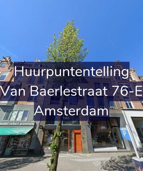 Foto gevel Huurpuntentelling voor Van Baerlestraat 76-E, Amsterdam