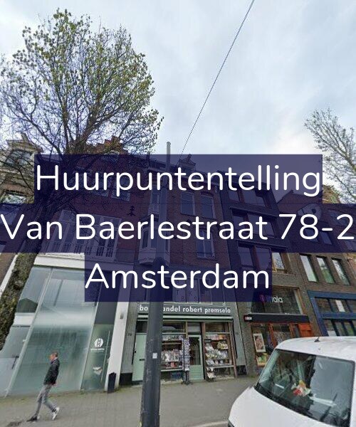 Foto gevel Huurpuntentelling voor Van Baerlestraat 78-2, Amsterdam