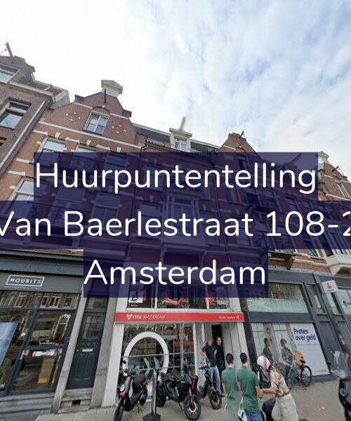 Foto gevel Huurpuntentelling voor Van Baerlestraat 108-2, Amsterdam