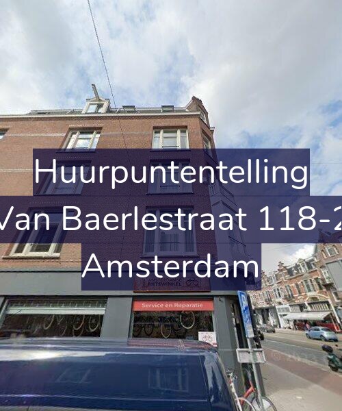 Foto gevel Huurpuntentelling voor Van Baerlestraat 118-2, Amsterdam