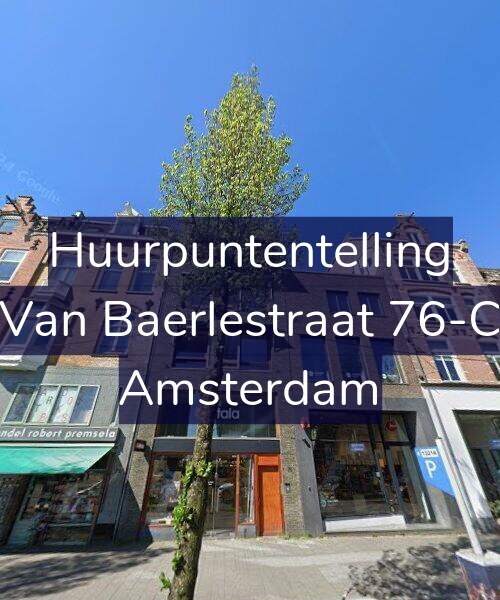 Foto gevel Huurpuntentelling voor Van Baerlestraat 76-C, Amsterdam