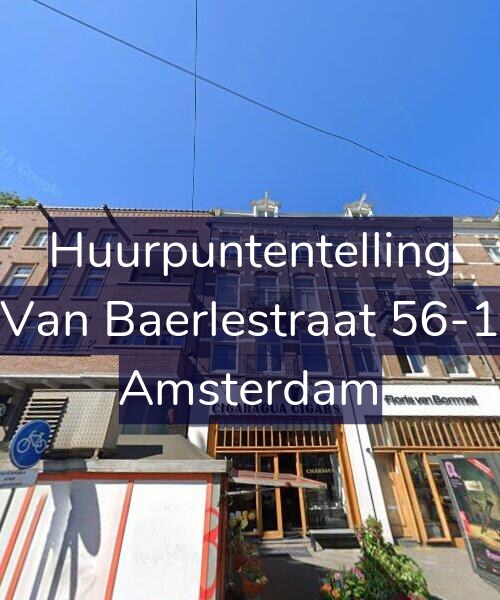 Foto gevel Huurpuntentelling voor Van Baerlestraat 56-1, Amsterdam