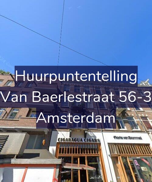 Foto gevel Huurpuntentelling voor Van Baerlestraat 56-3, Amsterdam