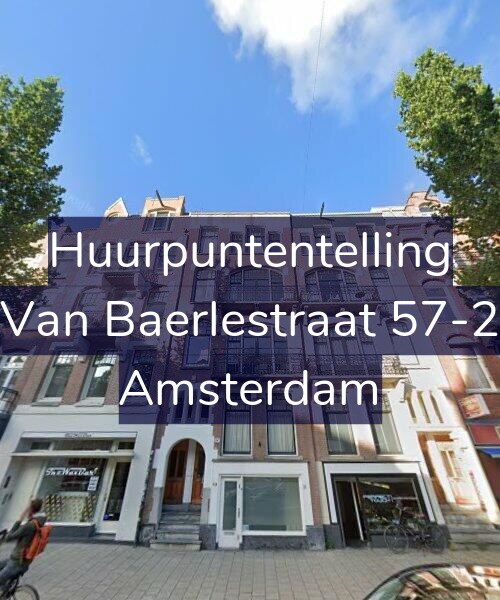 Foto gevel Huurpuntentelling voor Van Baerlestraat 57-2, Amsterdam