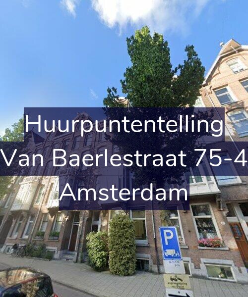 Foto gevel Huurpuntentelling voor Van Baerlestraat 75-4, Amsterdam