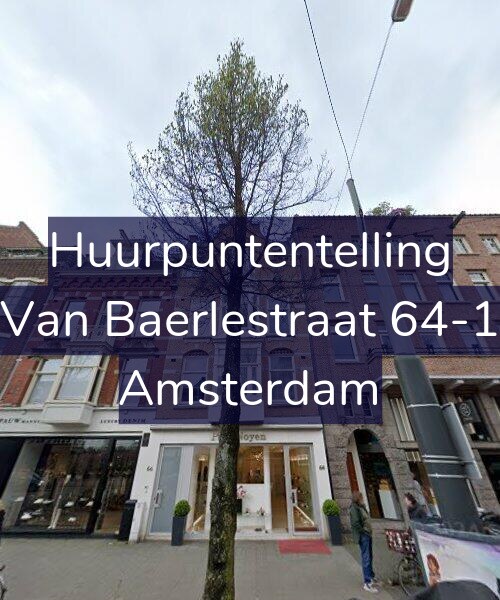 Foto gevel Huurpuntentelling voor Van Baerlestraat 64-1, Amsterdam