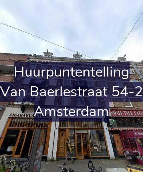 Foto gevel Huurpuntentelling voor Van Baerlestraat 54-2, Amsterdam