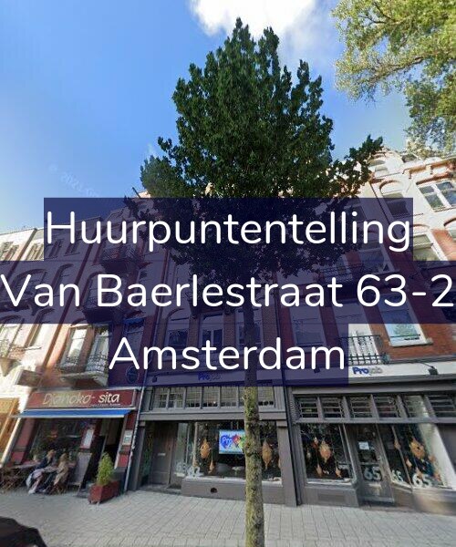Foto gevel Huurpuntentelling voor Van Baerlestraat 63-2, Amsterdam
