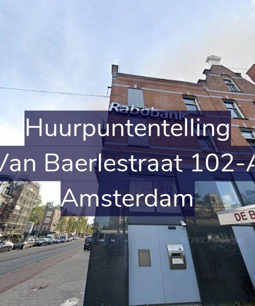 Foto gevel Huurpuntentelling voor Van Baerlestraat 102-A, Amsterdam