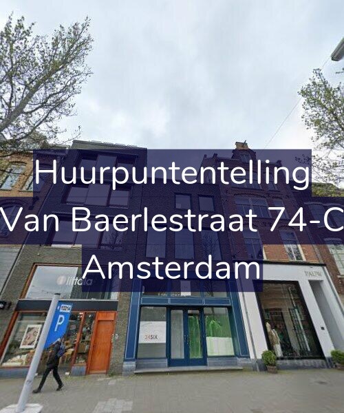 Foto gevel Huurpuntentelling voor Van Baerlestraat 74-C, Amsterdam