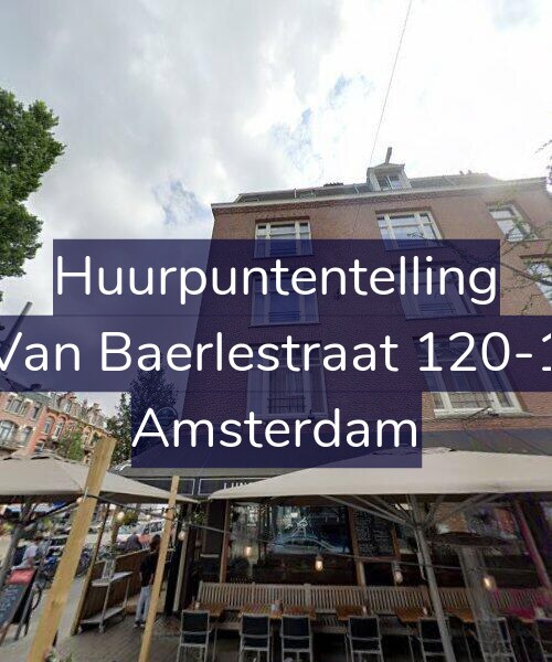 Foto gevel Huurpuntentelling voor Van Baerlestraat 120-1, Amsterdam