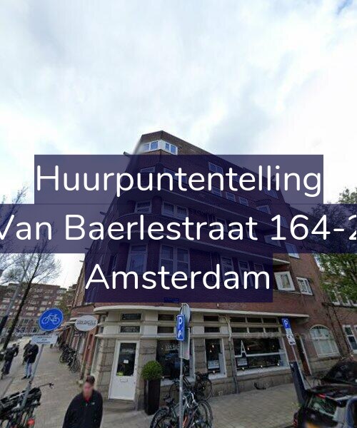 Foto gevel Huurpuntentelling voor Van Baerlestraat 164-2, Amsterdam