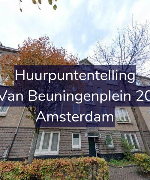 Foto gevel Huurpuntentelling voor Van Beuningenplein 20, Amsterdam