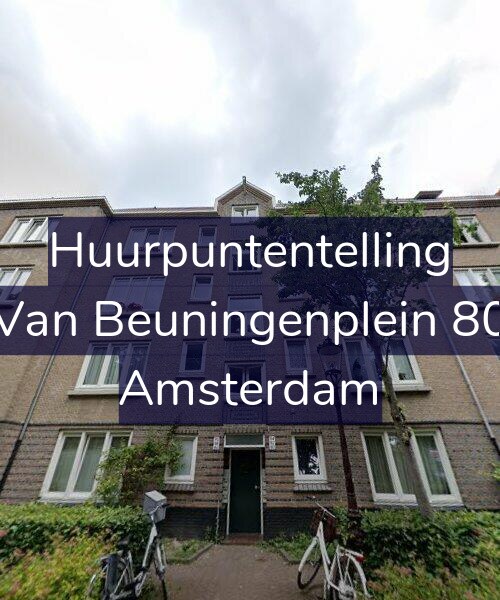 Foto gevel Huurpuntentelling voor Van Beuningenplein 80, Amsterdam