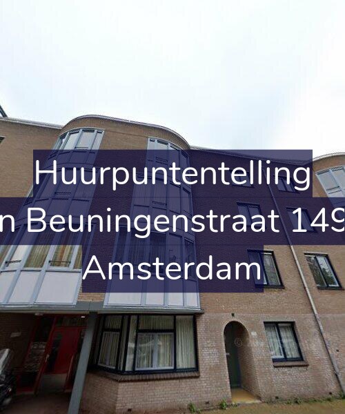 Foto gevel Huurpuntentelling voor Van Beuningenstraat 149-D, Amsterdam