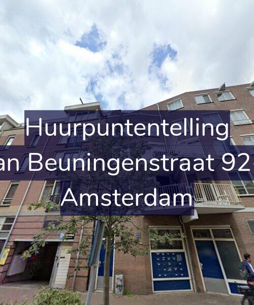 Foto gevel Huurpuntentelling voor Van Beuningenstraat 92-B, Amsterdam