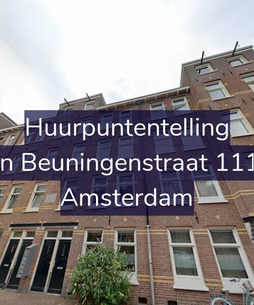 Foto gevel Huurpuntentelling voor Van Beuningenstraat 111-1, Amsterdam