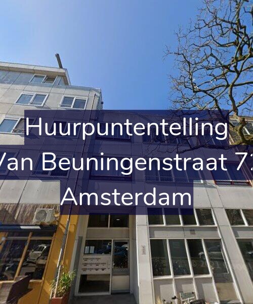 Foto gevel Huurpuntentelling voor Van Beuningenstraat 72, Amsterdam