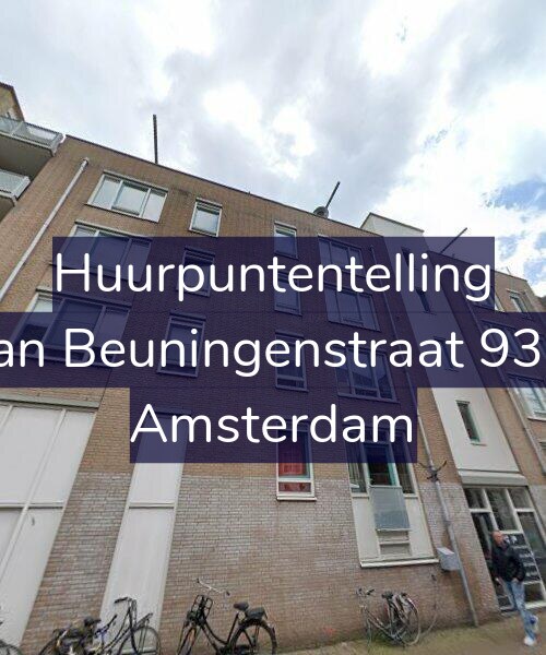 Foto gevel Huurpuntentelling voor Van Beuningenstraat 93-F, Amsterdam