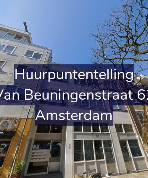 Foto gevel Huurpuntentelling voor Van Beuningenstraat 62, Amsterdam