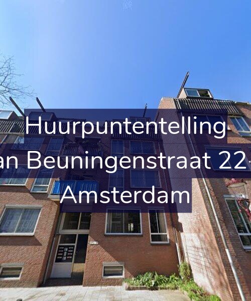 Foto gevel Huurpuntentelling voor Van Beuningenstraat 22-D, Amsterdam