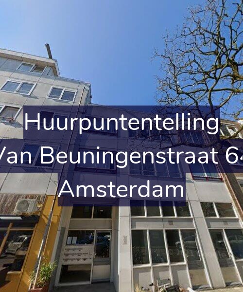 Foto gevel Huurpuntentelling voor Van Beuningenstraat 64, Amsterdam