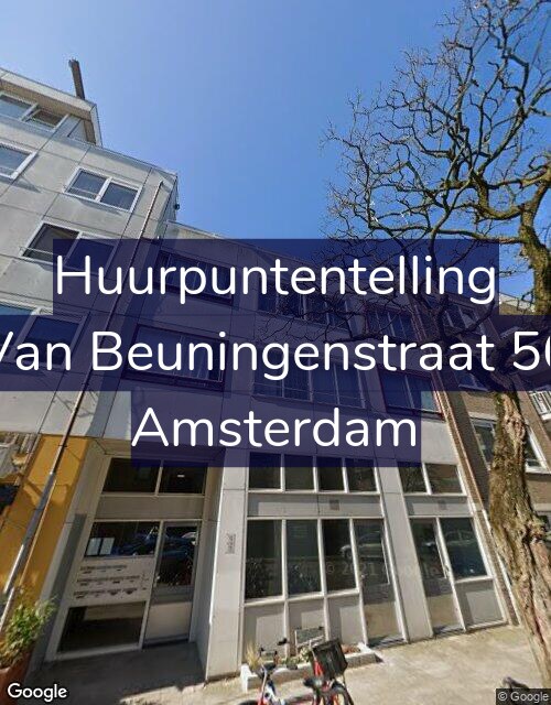 Foto gevel Huurpuntentelling voor Van Beuningenstraat 56, Amsterdam