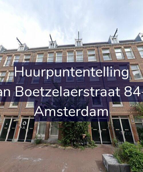 Foto gevel Huurpuntentelling voor Van Boetzelaerstraat 84-H, Amsterdam
