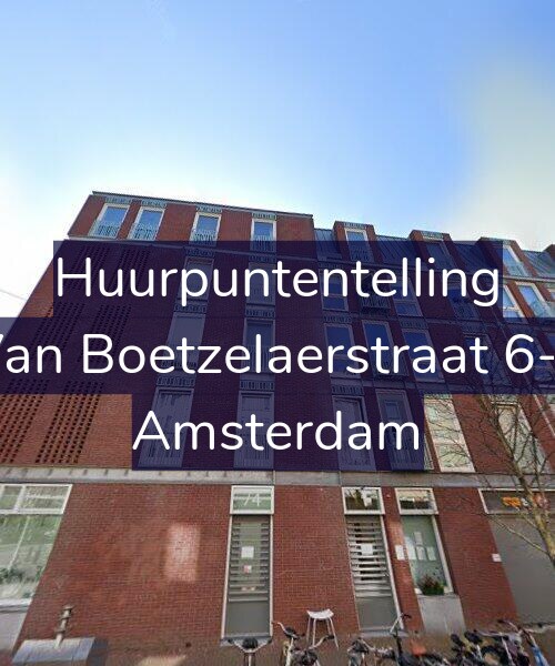 Foto gevel Huurpuntentelling voor Van Boetzelaerstraat 6-L, Amsterdam